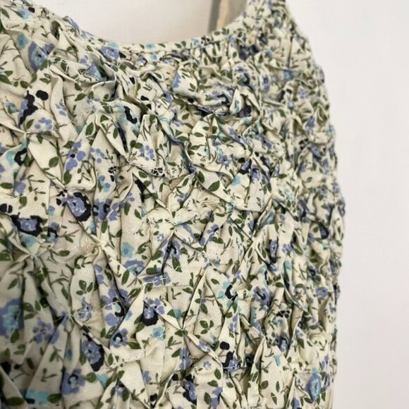 NEW NWT FREE PEOPLE Petunia Sleeveless Mini Dress Beige Floral Backless Small S - Picture 7 of 16